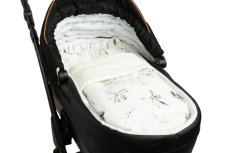 Sada do kočíka s volánom, velvet OLIVE krémová, od značky Sensillo