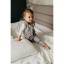 Celoročný spací vak s nohami MELANGE GREY/MINT, veľkosť XS (6-12m), sivá/mätová, od značky Sleepee