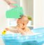 Detský eshop: Dojčenský hrnček na kúpanie, umývanie hlavičky - mätový, sivý, značka akuku
