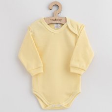 Detský eshop: Dojčenské bavlnené body New Baby žltá