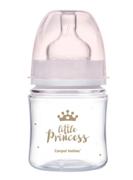 Detský eshop: Antikoliková fľaštička 120ml canpol babies - little princess