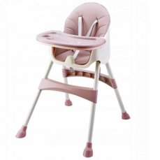 Jedálenský stolička, stolček 2v1 - ružová, značka ECO TOYS