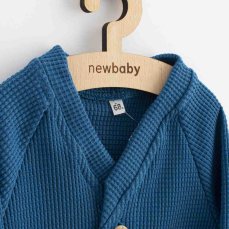 Detský eshop: Dojčenský kabátik na gombíky New Baby Luxury clothing Oliver modrý