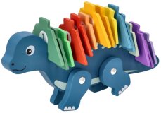 Detský eshop: Edukačná hračka puzzle s číslami, adam toys , dinosaurus - modrý