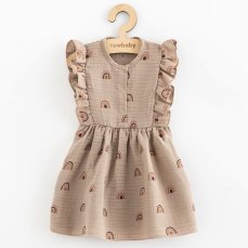 Detský eshop: Letné dojčenské mušelínové šaty New Baby Rainbow