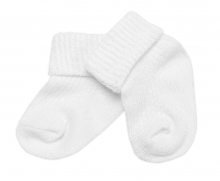 Detský eshop: Dojčenské ponožky, baby nellys, biele
