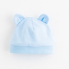 Detský eshop: Dojčenská bavlnená čiapočka New Baby Kids modrá