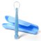 Silikónová lyžička úzka s prísavkou v puzdre - modrá, značka BabyOno
