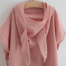 Detský eshop - Detské mušelínové pončo Feeling ružová 35 cm Detský eshop - Detské mušelínové pončo Feeling ružová 35 cm