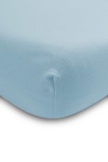 Detská napínacia plachta jersey DELUXE do postieľky, modrá, 120x60 cm, od značky Sensillo