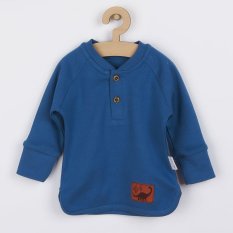 Detský eshop: Dojčenské bavlnené tričko Nicol Ivo modrá