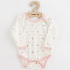 Detský eshop: Dojčenské body New Baby Classic II medvedík ružový