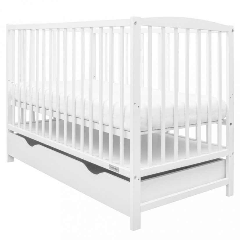 Detský eshop: Detská postieľka so šuplíkom New Baby LILLY biela