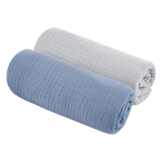 Mušelínové plienky 2ks 75x75 cm GREY/PETROL, od Sleepee