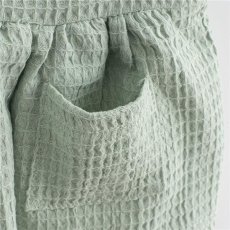 Detský eshop - Dojčenská mušelínová suknička Comfort clothes šalviová