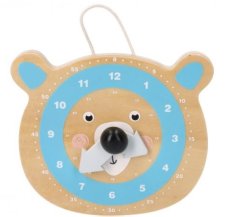 Detský eshop: Náučné drevené hodiny - medvedík, značka Adam Toys