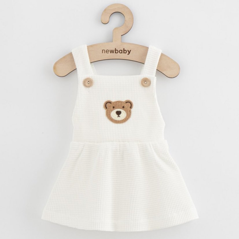 Dojčenská sukienka na traky LUXURY CLOTHING LAURA biela, od značky NEW BABY - Veľkosť: 62 (2-4m)
