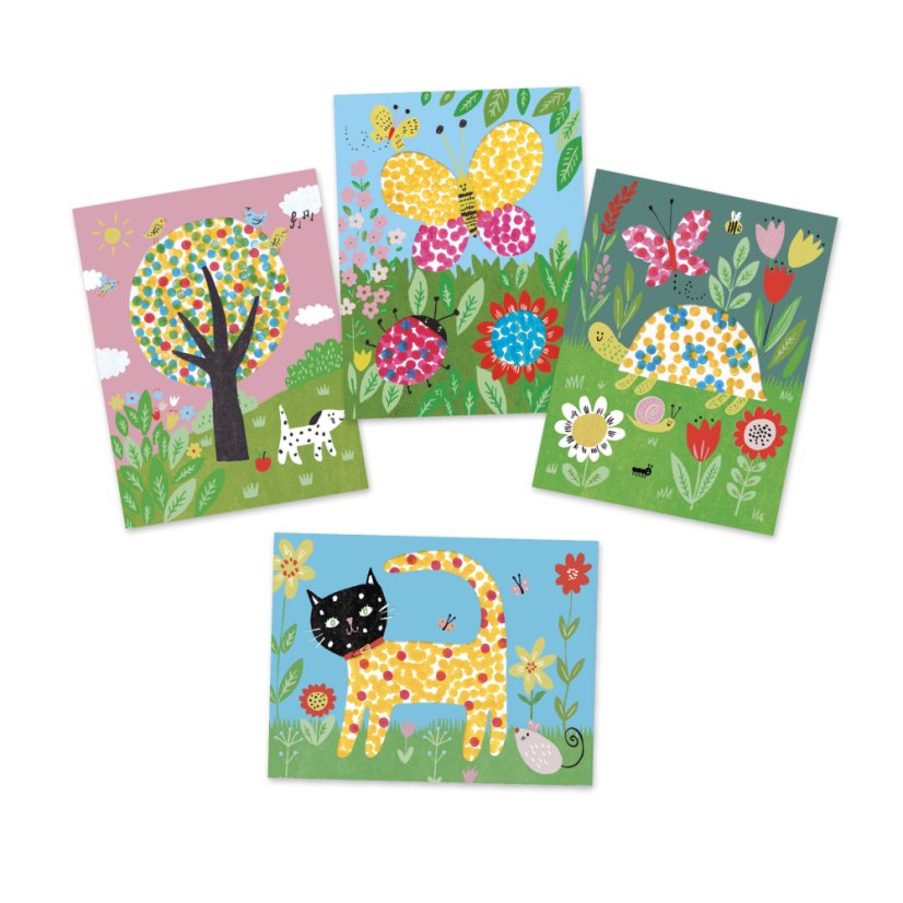 Kreatívna sada na maľovanie, bodky s farbami v tube, penový hrot, od 18 mesiacov, značka Djeco