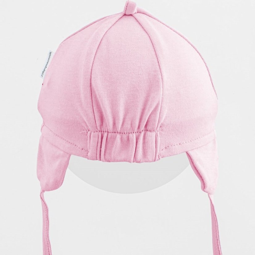 Detský eshop - Detská bavlnená čiapka so šiltom Casually dressed ružová
