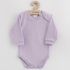 Detský eshop: Dojčenské bavlnené body New Baby fialová