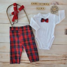 3-dielna súprava GENTLMAN: body s dlhým rukávom, nohavice a traky, od značky Z&Z