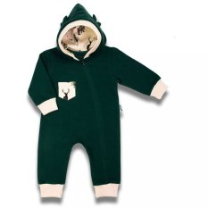 Detský eshop: Dojčenský teplákový overal s kapucňou Nicol Bambi