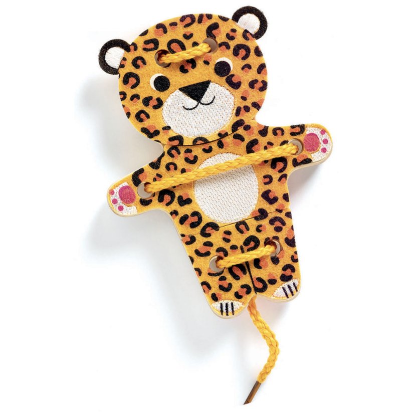 Feltimix, skladanie zvieratiek prevliekaním, drevená edukatívna hra, od 2 rokov, značka Djeco