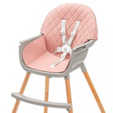 Detský eshop: Jedálenská stolička Baby Mix Freja wooden dusty pink