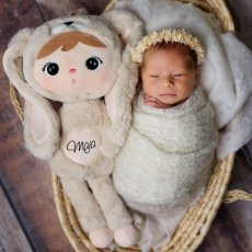 Plyšová bábika Zajačik, bledo béžová, 50 cm od značky Metoo