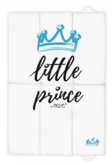 Detský eshop: Cestovná prebaľovacia podložka, mäkká, little prince, nellys, 60x40cm, biela, modrá