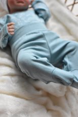 2-dielna súpravička pre novorodenca – body + polodupačky modrá New Baby Classic II