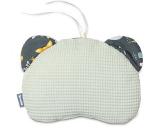 Detský vankúš do kočíka s motívom medvedíka, wafle, mint, od značky Sensillo