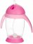 Detský eshop: Dojčenská fľaška so slamkou a závažím pingwin - ružová, 300 ml, značka BocioLand