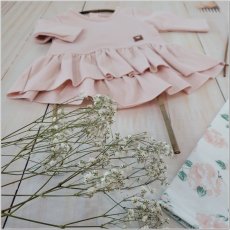 2-dielny komplet tunika + dresové legíny KVETY (74-86) ružový od značky Z&Z