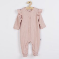 Dojčenský bavlnený overal NEW BABY PRACTICAL ružový (dievča), od značky NEW BABY