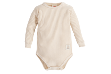 2-dielana rebrovaná súpravička - body + nohavice NATURAL HARMONY svetlo béžová od značky Makoma