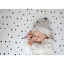 Dojčenské čiapočky (0-2 m) – sada dvoch čiapok PASTEL GREY/GREY DOTS, od značky Sleepee