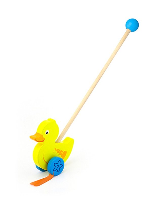 Detský eshop: Drevená jazdiaca hračka Viga kačička