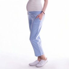 Detský eshop: Tehotenské 7/8 bedrové nohavice - svetle modre, značka Be MaaMaa