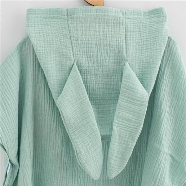 Detský eshop: Detské mušelínové pončo New Baby Feeling mint 80 cm
