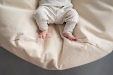 Detské rastúce tepláky Basic – Light Beige (svetlo béžová) od značky Monile