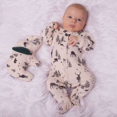 Detský eshop: Dojčenský bavlnený overal Nicol Bambi
