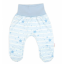 Detský eshop - Zavinovacie body, polodupačky + rukavičky, 3D bavlnená sada Baby Stars, pastel blue