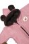 Detský eshop: Oteplená pletená detská kombinéza s rukavičkami teddy medvedík, baby nellys, dvojvrstvová, ružová