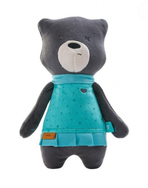 Detský eshop: Szumisie šumiace maznáčik medvedík mia, 31 cm, grafitový