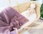 Detský eshop: Luxusná dvojvrstvová mušelínová detská deka, 75 x 100 cm, fialová, značka Baby Nellys