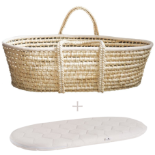 Mojžišov detský kôš Natural + matrac Basic od značky Ahojbaby