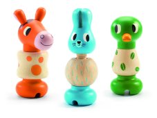 Rondanimo, drevená skrutkovacia hračka, od 18 mesiacov, značka Djeco
