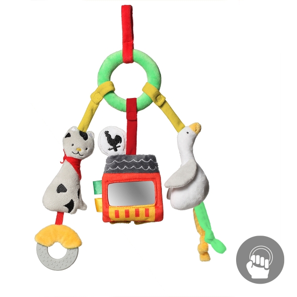 Detský eshop: Závesná edukačná hračka na detský kočík on the farm, značka BabyOno