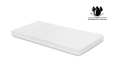 Detská nepremokavá plachta jersey do postieľky, biela, 120x60 cm, od značky Sensillo